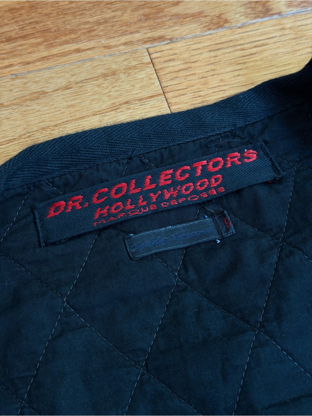 Dr. Collectors Unisex Quilted Bomber Jacket - Black — image 8 of 8
